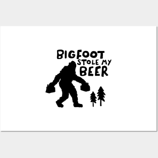 Bigfoot Stole My Beer Posters and Art